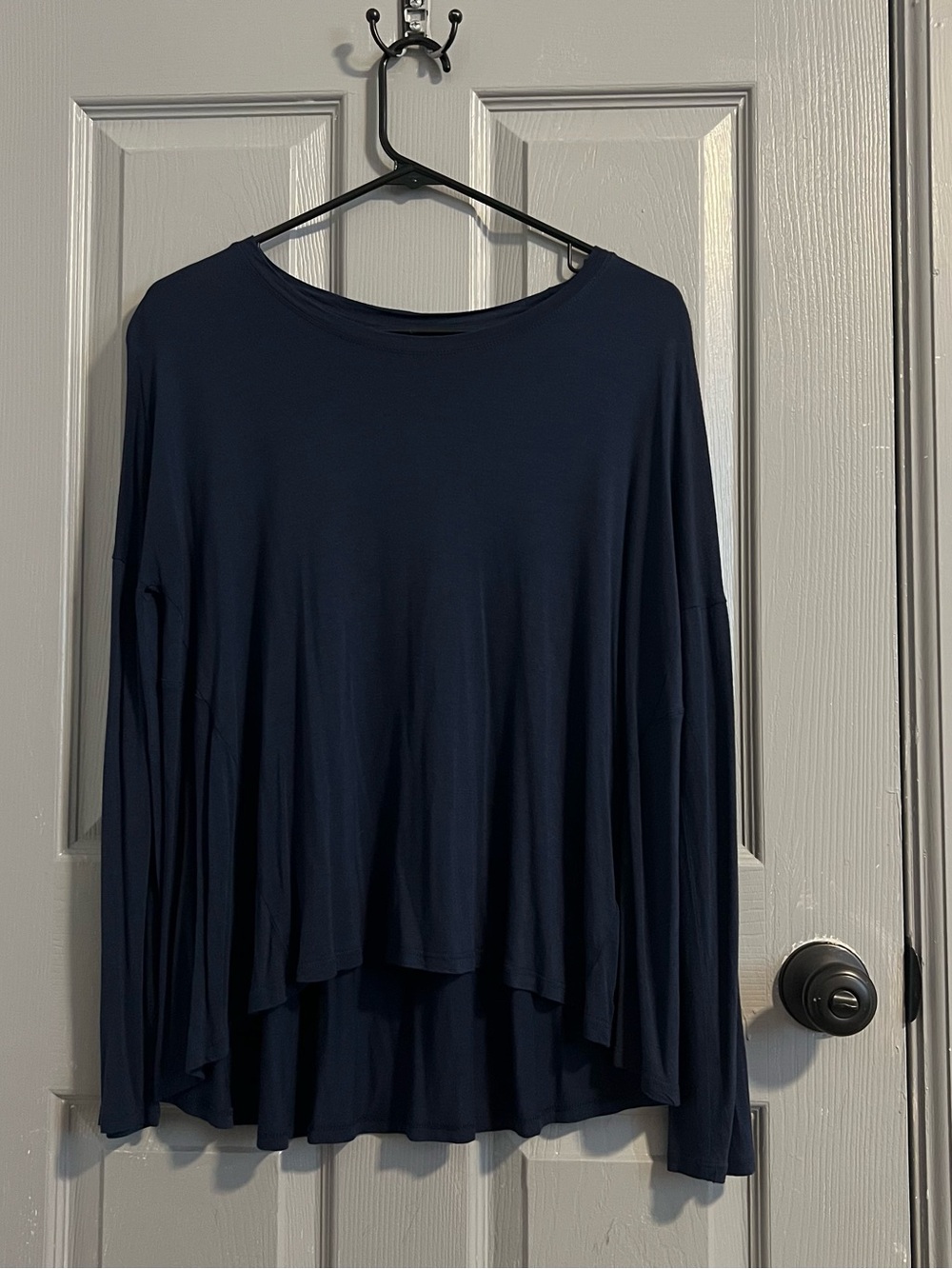 Sweaty Betty Navy Long Sleeve Swing Top Yoga Gym Athleisure